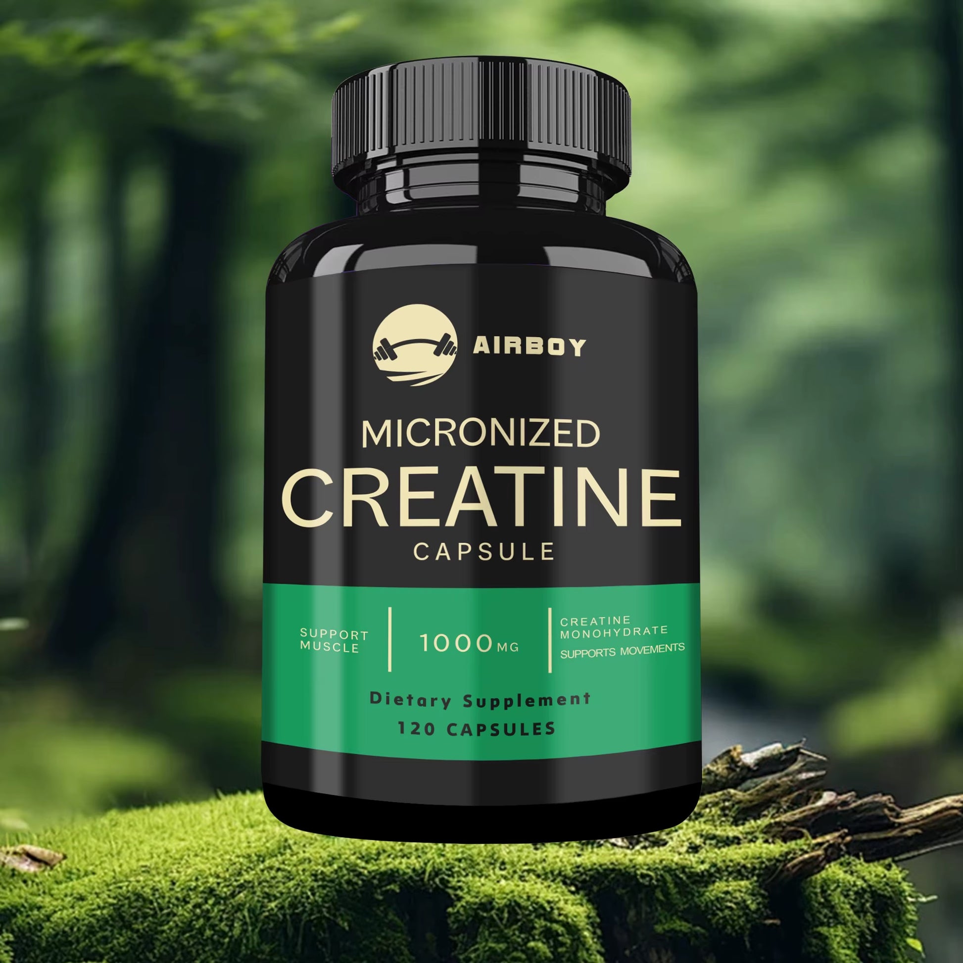 Micronized Creatine Capsules - for Muscle Endurance, Build Muscle & Enhance Performance - 120 Capsules