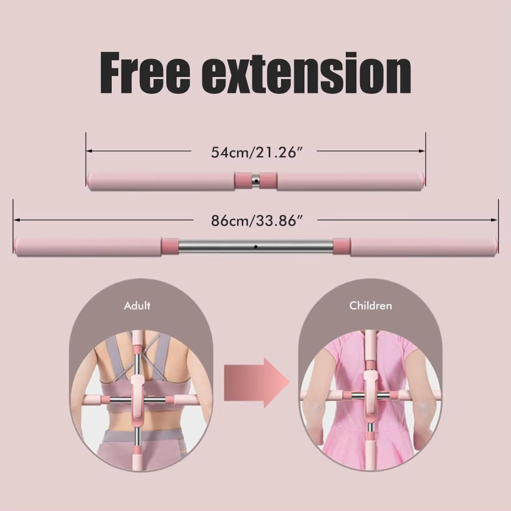 Yoga Tools,Posture Pole,Yoga Sticks Stretching Tool,Yoga Sticks for Posture, Retractable Design for Adult and Child Yoga Sets