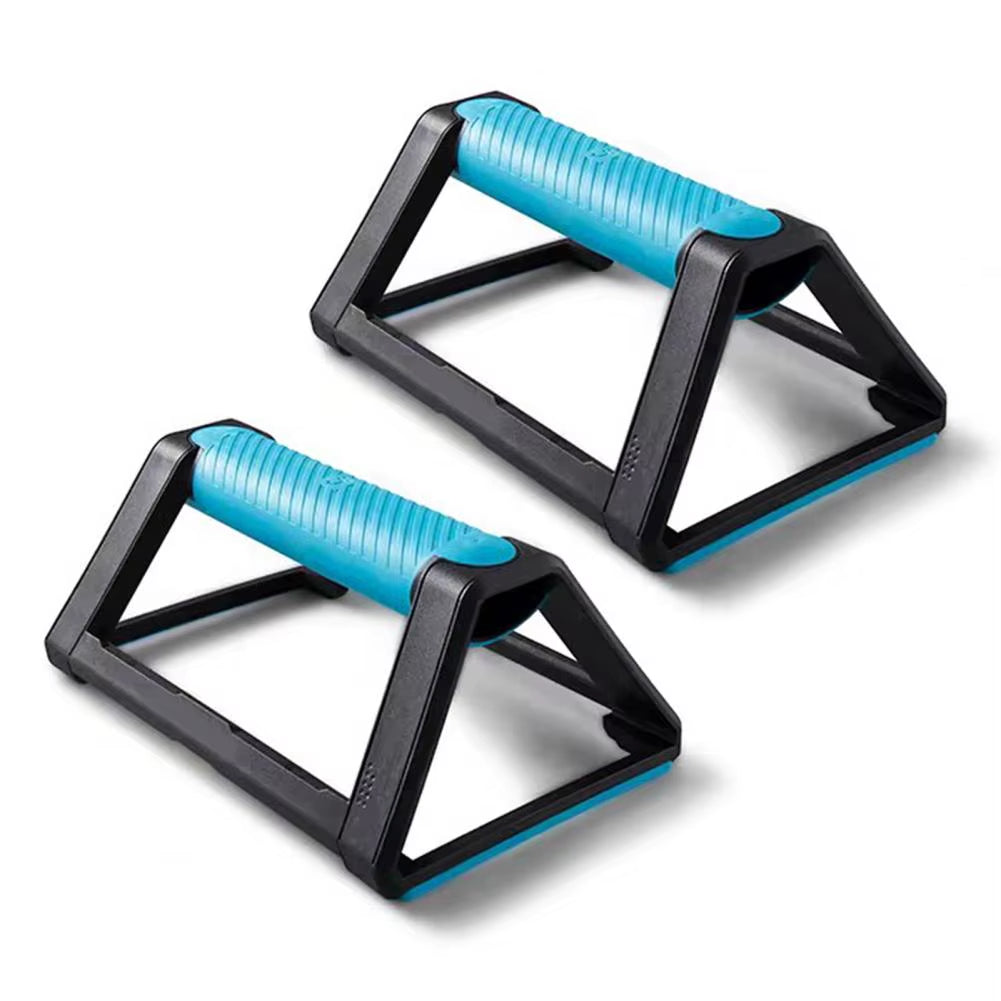 2Pcs 110Kg Push-Up Bar Stand Fitness Training Anti-Slip Fitness Strength Training Triangle Plank Push-Up Support Grip Handle