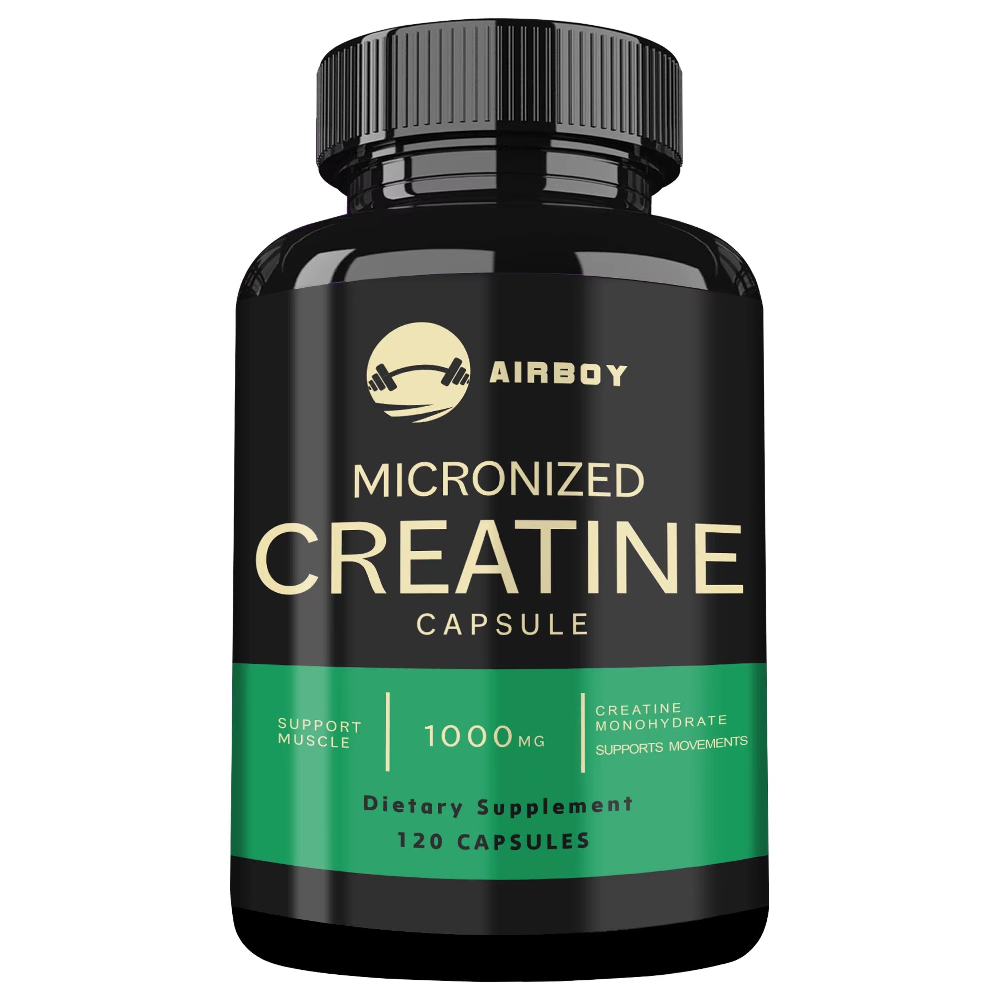 Micronized Creatine Capsules - for Muscle Endurance, Build Muscle & Enhance Performance - 120 Capsules