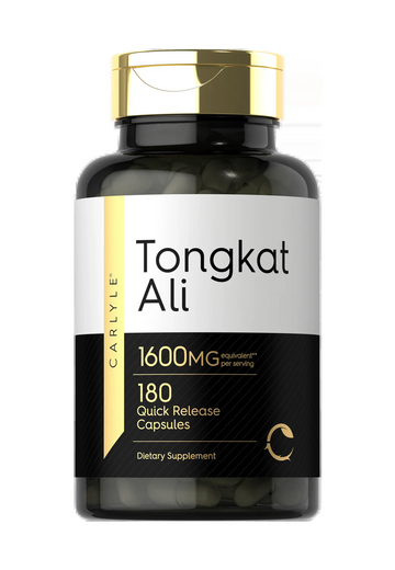 Tongkat Ali 1600mg Capsules | 180 Count | Non-GMO & Gluten-Free Supplement