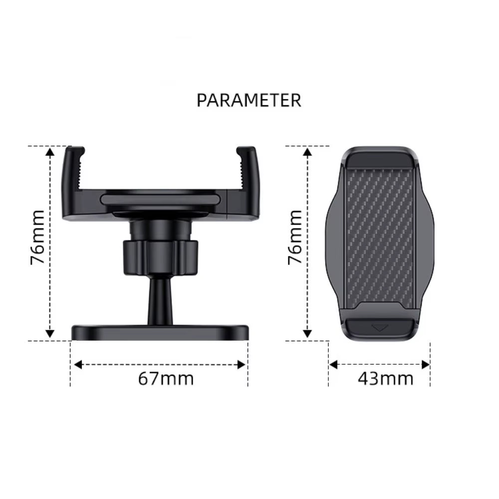 360 Rotatable Gym Magnetic Phone Holder Magnetic Base Joint Phone Mount Adjustable Phone Clip Bracket 4.7-6.5" Smartphones