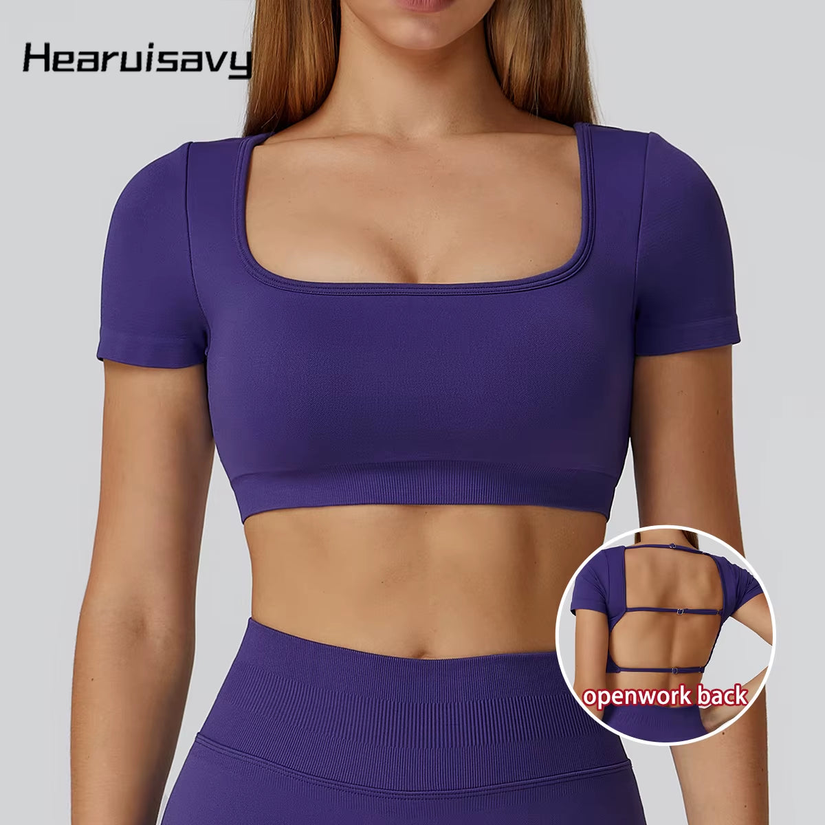 Sports Top Woman Gym Clothing Seamless Short Sleeves Casual Pilates Fitness Yoga Shirts Breathable Workout Sportswear