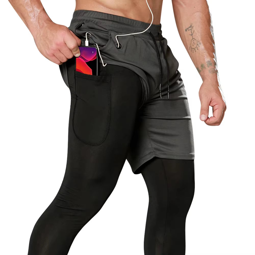 Mens Fitness Compression Shorts