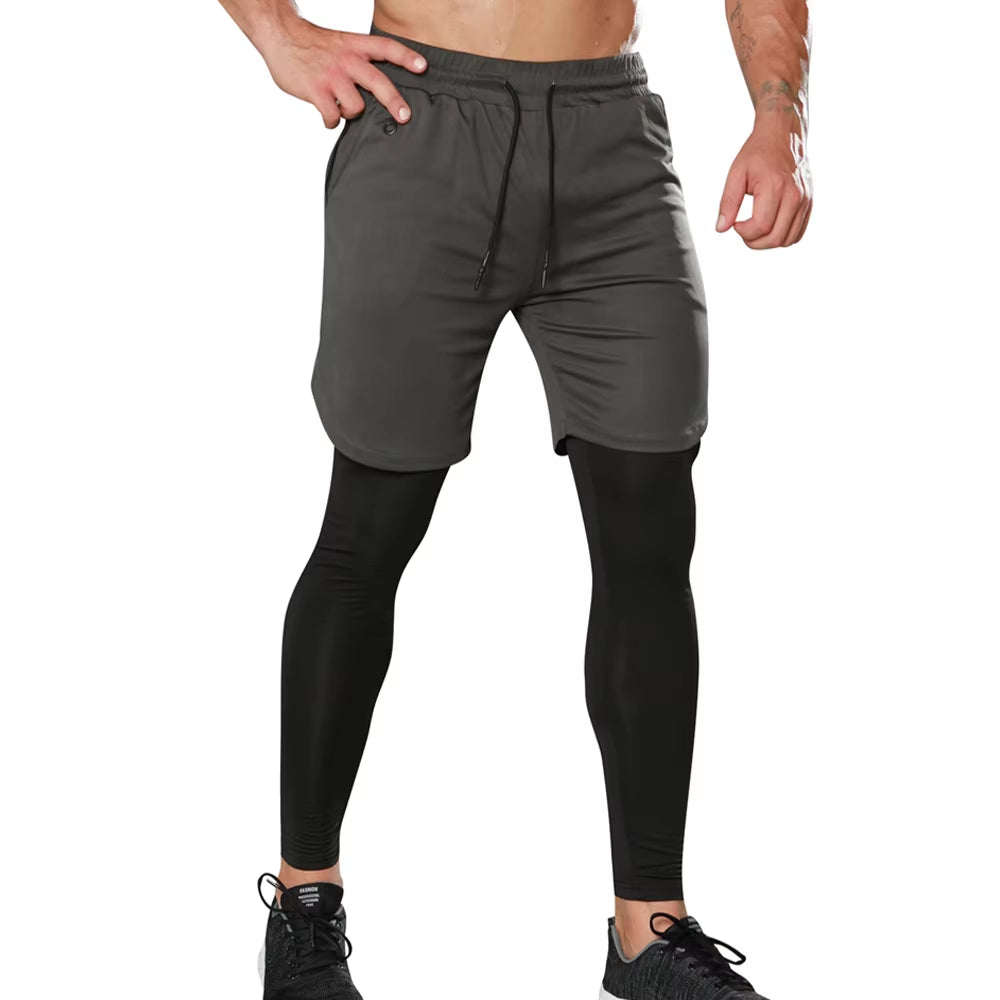 Mens Sport Pants Fitness Compression Pants Men Quick Dry Sportswear Trousers Male Training Joggers Running Tights Men Gym Pants